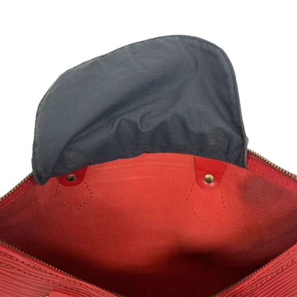 Brown-Bugundy Louis Vuitton Epi Speedy Boston Bag - Picture 16 of 16